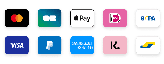 Veilige betaalmethoden: iDEAL, PayPal, Visa, Mastercard